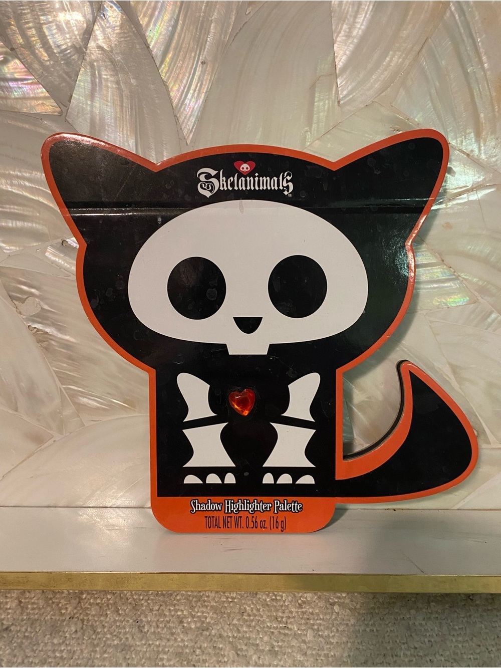 NEW Skelanimals EyeShadow Highlighter Palette - Black & Orange